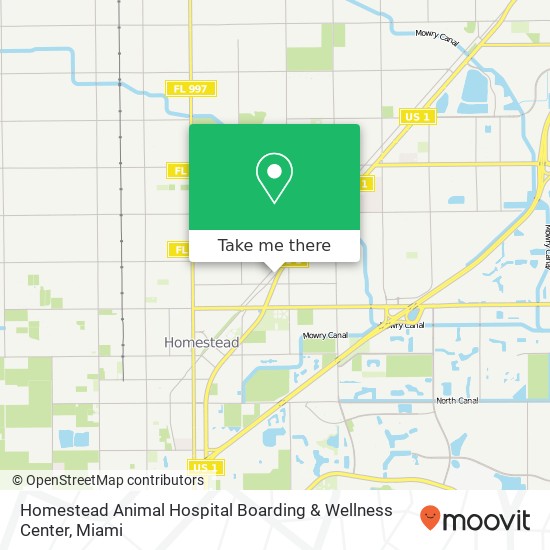 Mapa de Homestead Animal Hospital Boarding & Wellness Center