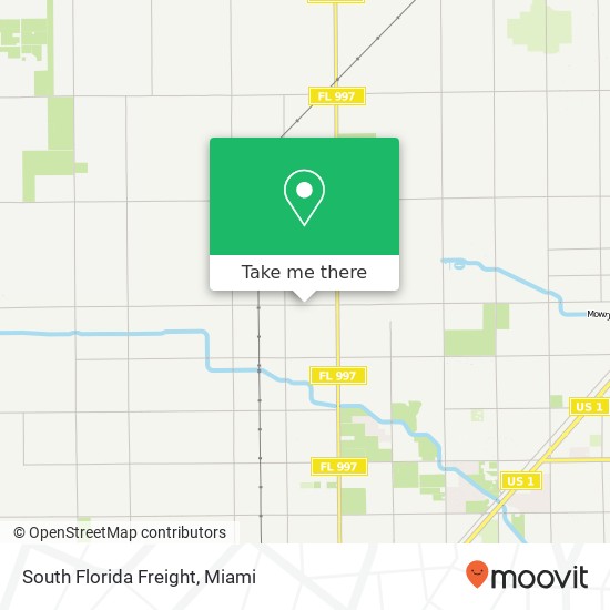 Mapa de South Florida Freight