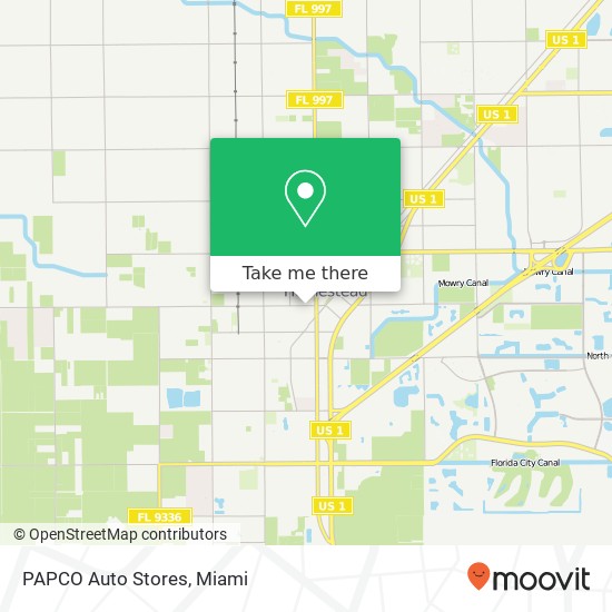 Mapa de PAPCO Auto Stores
