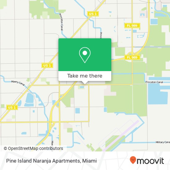 Pine Island Naranja Apartments map