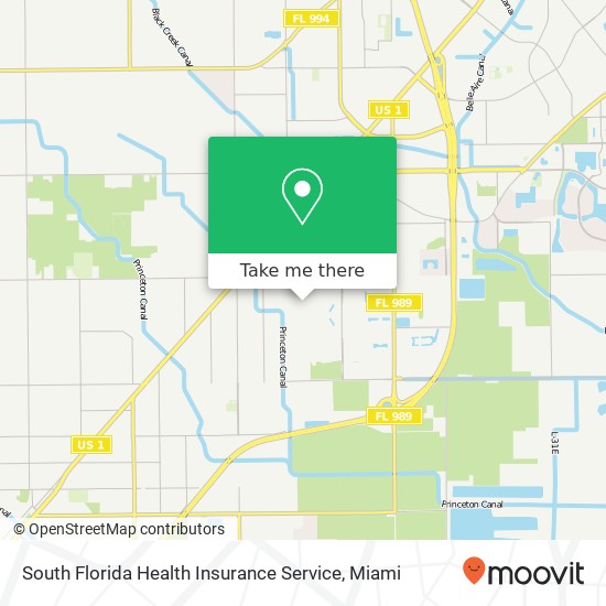 Mapa de South Florida Health Insurance Service