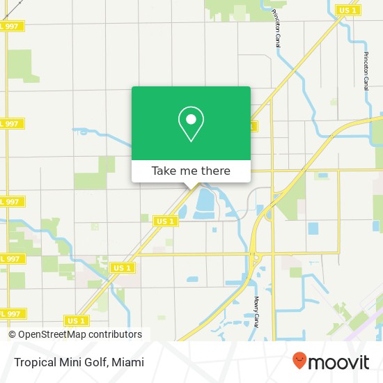 Tropical Mini Golf map