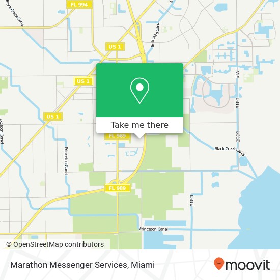 Marathon Messenger Services map