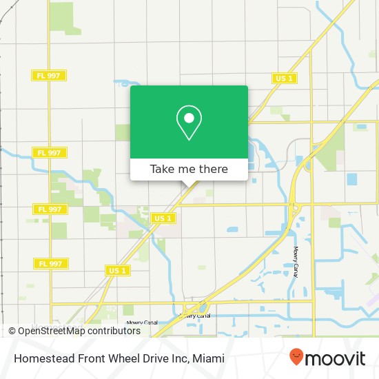 Mapa de Homestead Front Wheel Drive Inc