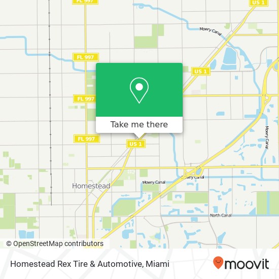 Mapa de Homestead Rex Tire & Automotive