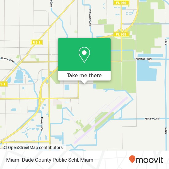 Miami Dade County Public Schl map