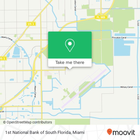 1st National Bank of South Florida map