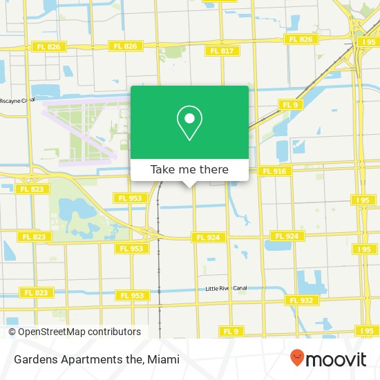 Mapa de Gardens Apartments the