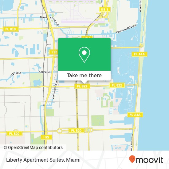 Mapa de Liberty Apartment Suites