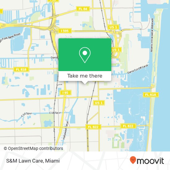 Mapa de S&M Lawn Care