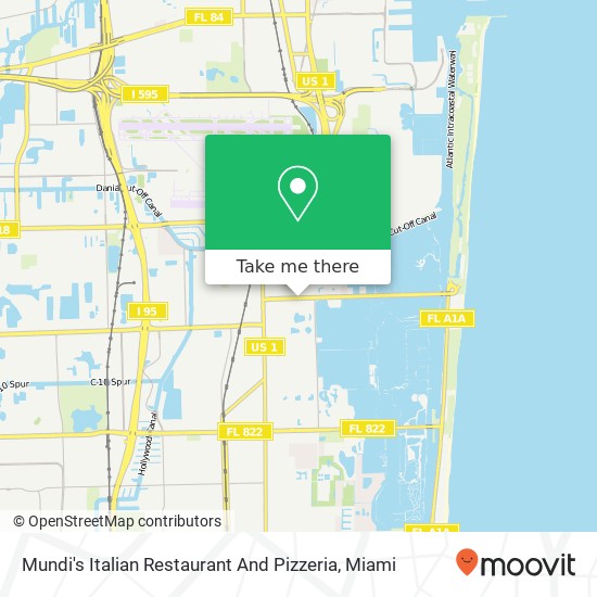 Mapa de Mundi's Italian Restaurant And Pizzeria