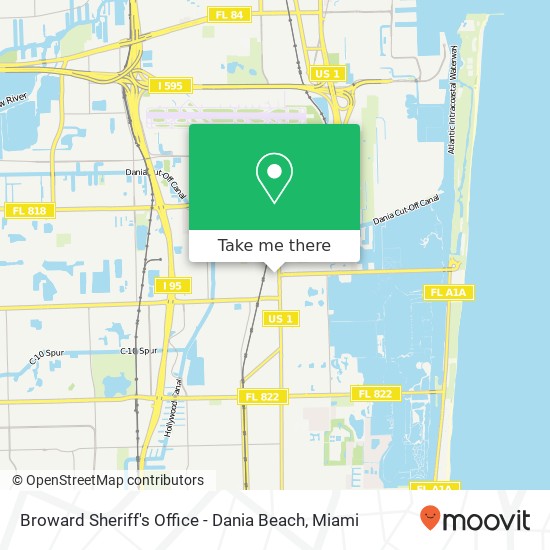 Mapa de Broward Sheriff's Office - Dania Beach