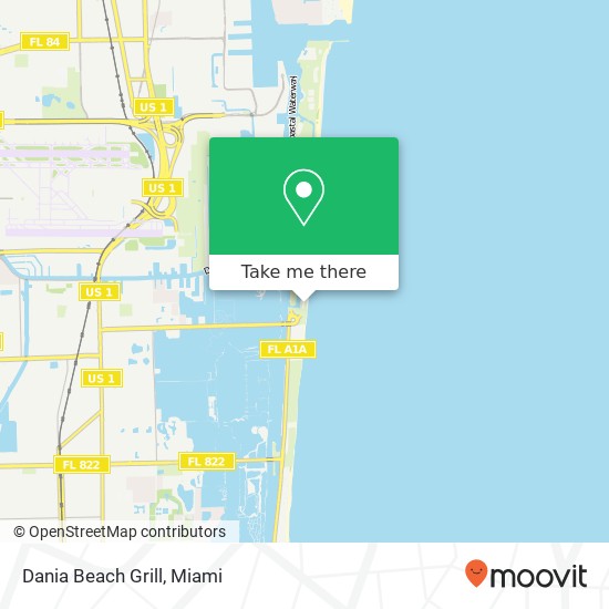 Mapa de Dania Beach Grill