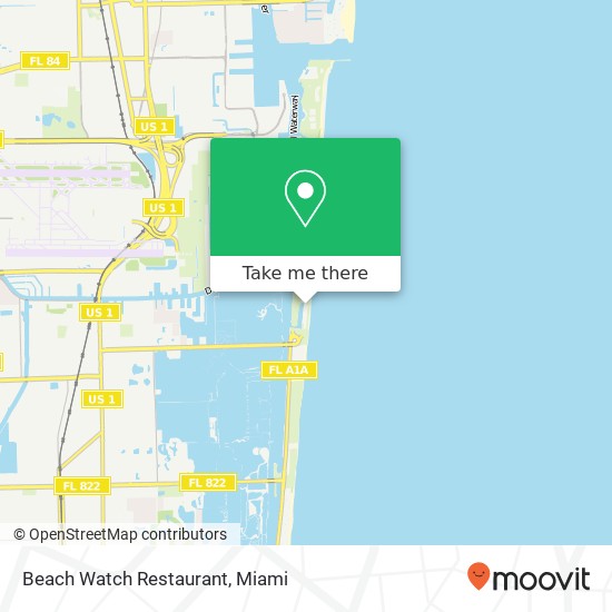 Beach Watch Restaurant map