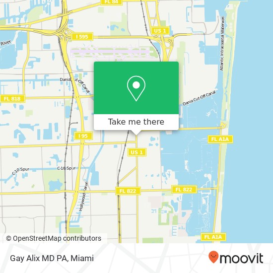 Gay Alix MD PA map