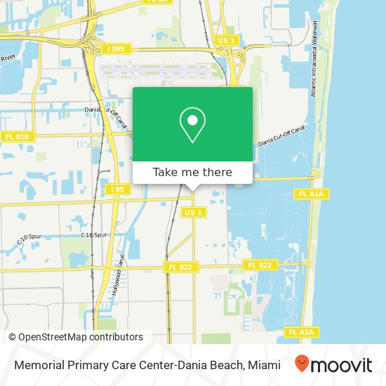 Mapa de Memorial Primary Care Center-Dania Beach