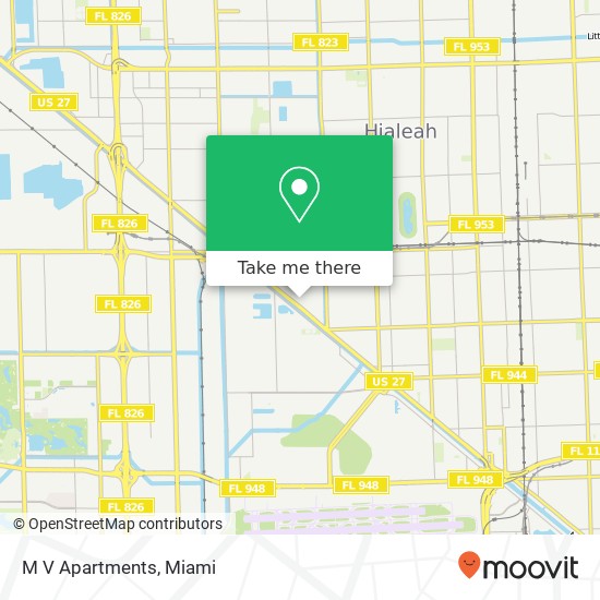 M V Apartments map