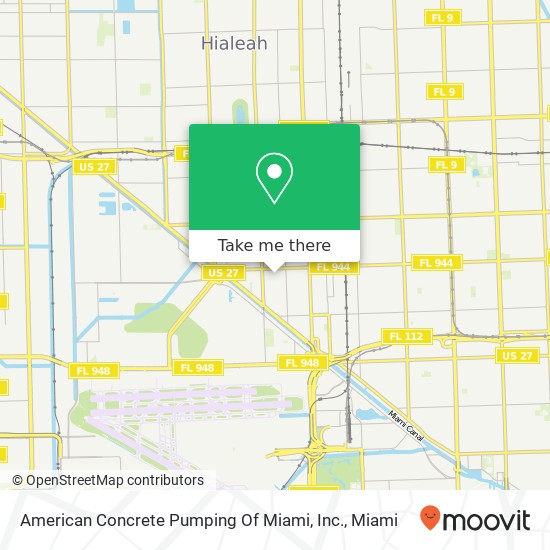 American Concrete Pumping Of Miami, Inc. map