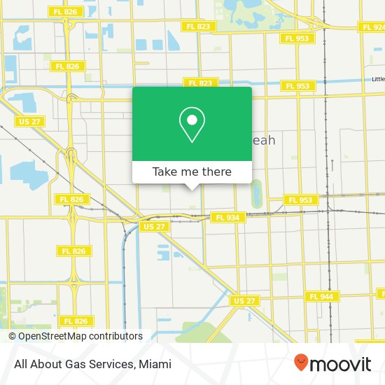 Mapa de All About Gas Services