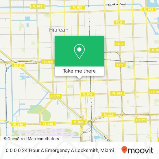 0 0 0 0 24 Hour A Emergency A Locksmith map