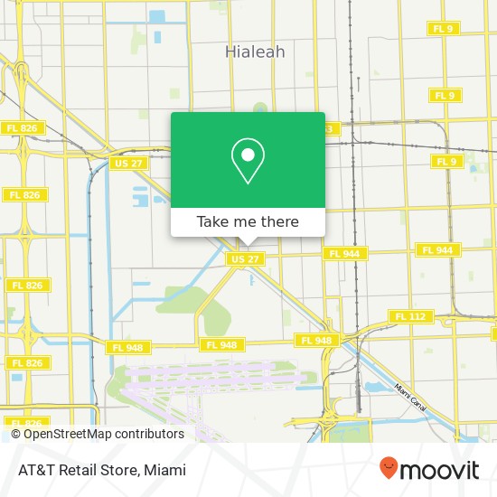 Mapa de AT&T Retail Store