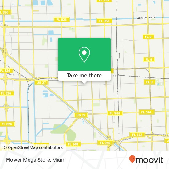 Mapa de Flower Mega Store