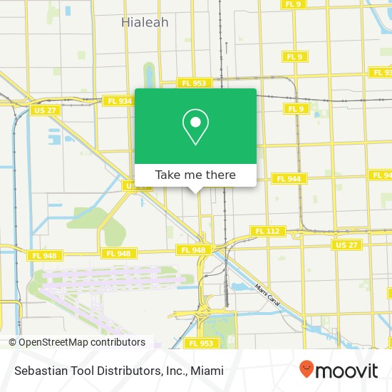 Mapa de Sebastian Tool Distributors, Inc.