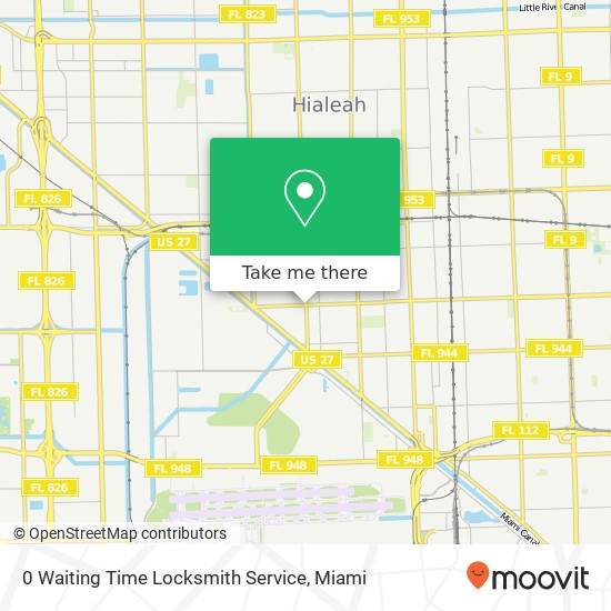 0 Waiting Time Locksmith Service map