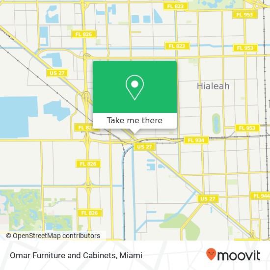 Omar Furniture and Cabinets map