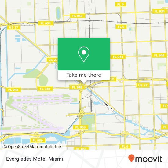 Everglades Motel map