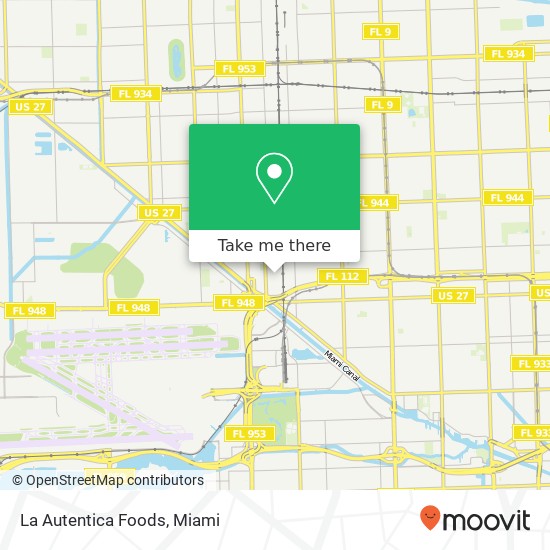 La Autentica Foods map
