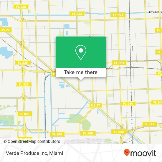 Verde Produce Inc map