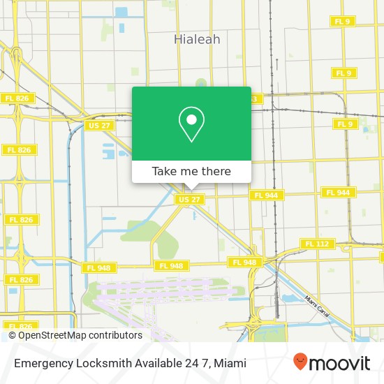 Mapa de Emergency Locksmith Available 24 7