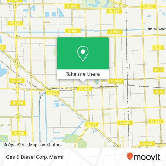 Mapa de Gas & Diesel Corp