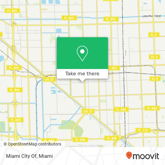 Miami City Of map