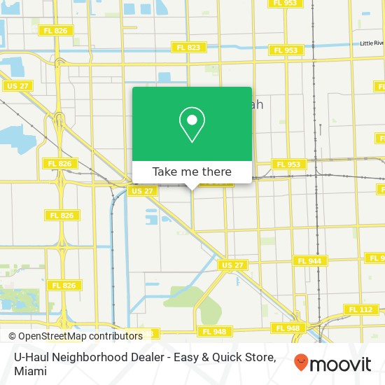 Mapa de U-Haul Neighborhood Dealer - Easy & Quick Store