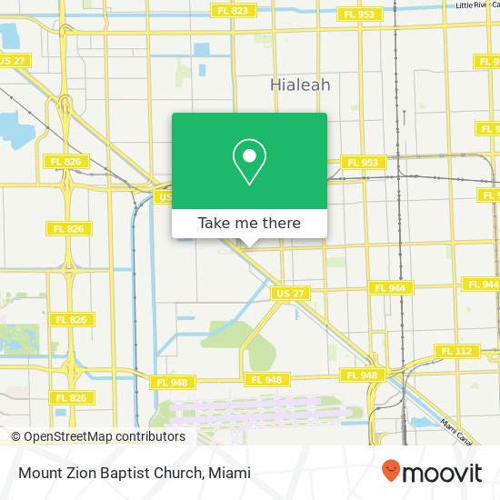 Mapa de Mount Zion Baptist Church