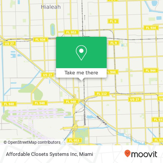 Affordable Closets Systems Inc map