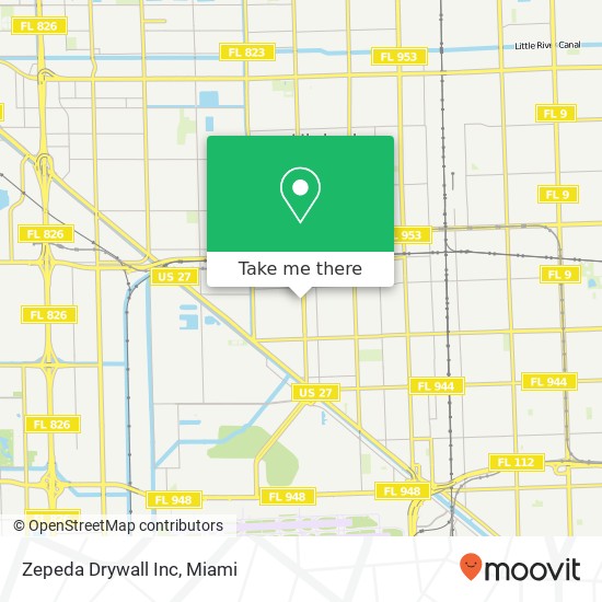 Zepeda Drywall Inc map