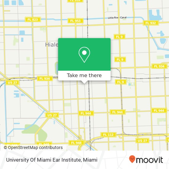 Mapa de University Of Miami Ear Institute
