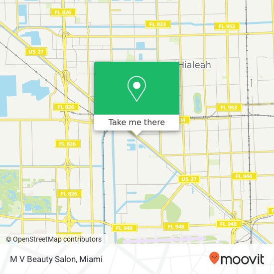 M V Beauty Salon map