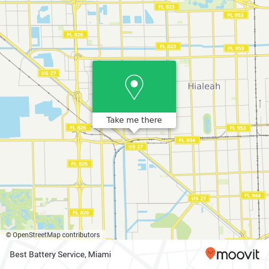 Best Battery Service map