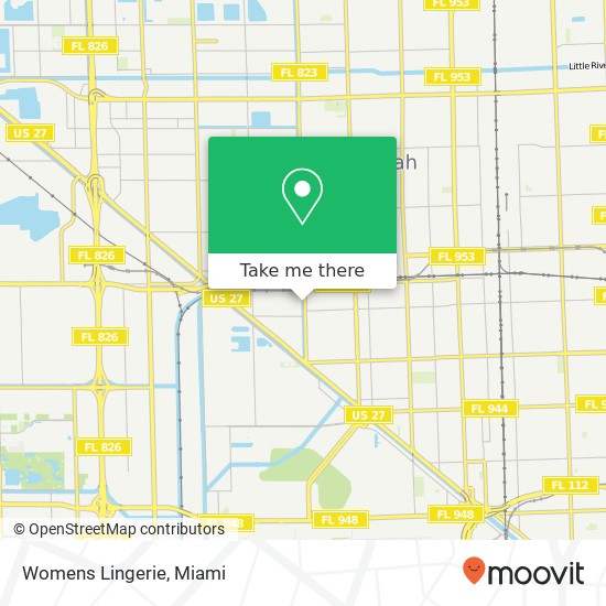 Womens Lingerie map