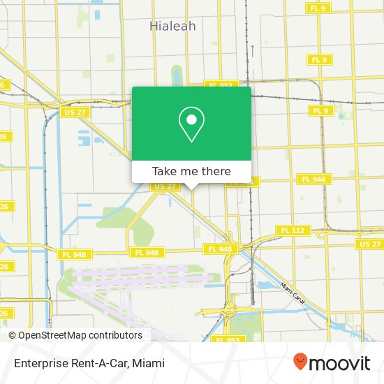 Enterprise Rent-A-Car map