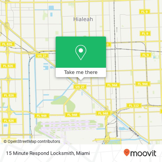 15 Minute Respond Locksmith map