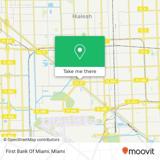 Mapa de First Bank Of Miami