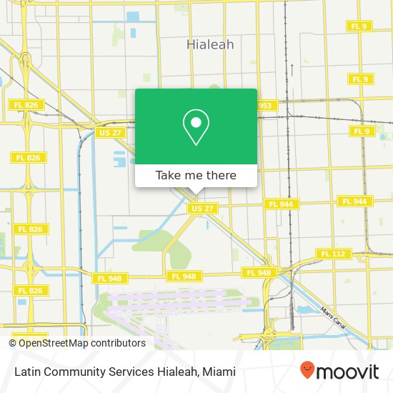 Mapa de Latin Community Services Hialeah