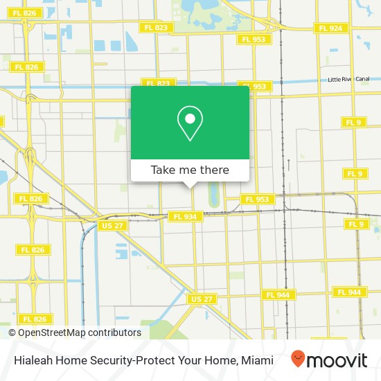 Hialeah Home Security-Protect Your Home map