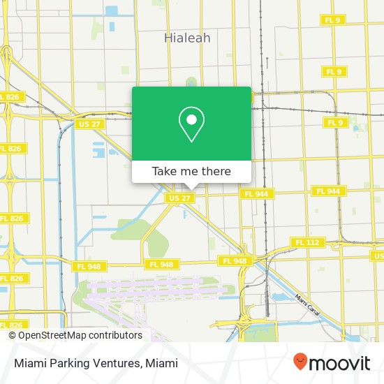 Miami Parking Ventures map