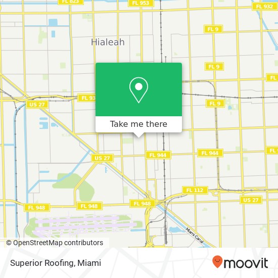 Mapa de Superior Roofing